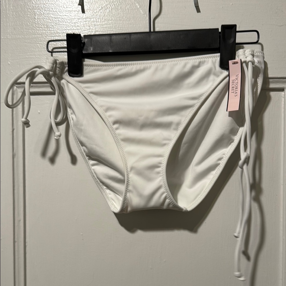 Victoria's Secret White Bikini Bottom with Side Ties